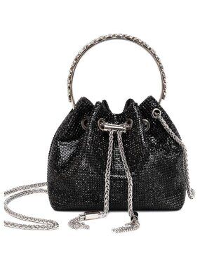 Women Bling Rhinestone Bag Shiny Silver Purse Evening Bag Sparkly Clutch Purses